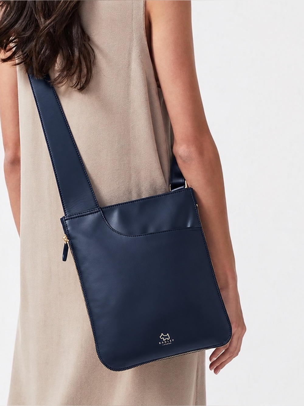 Radley London Medium Zip Around Pockets Crossbody Bag – Dark Navy